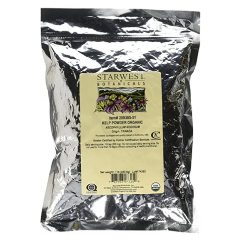 Starwest Botanicals, Organic Kelp Powder, 1 Lb Starwest Botanicals