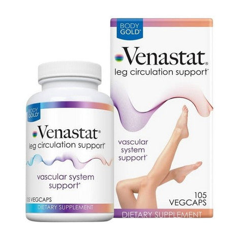 Body Gold, Venastat Leg Vein Health, 105 Caps Body Gold