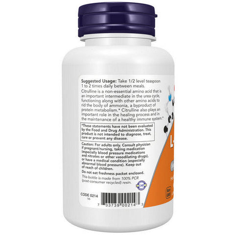 Now Foods, L-Citrulline, 4 Oz Now Foods