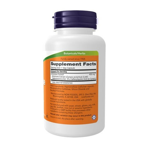 Now Foods, Artichoke Extract, 450 mg, 90 Vcaps Now Foods