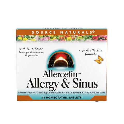 Source Naturals, Allercetin Allergy And Sinus, 48 Tabs Source Naturals