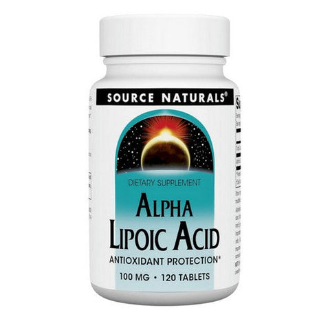 Source Naturals, Alpha-Lipoic Acid, 100 MG, 120 Tabs Source Naturals