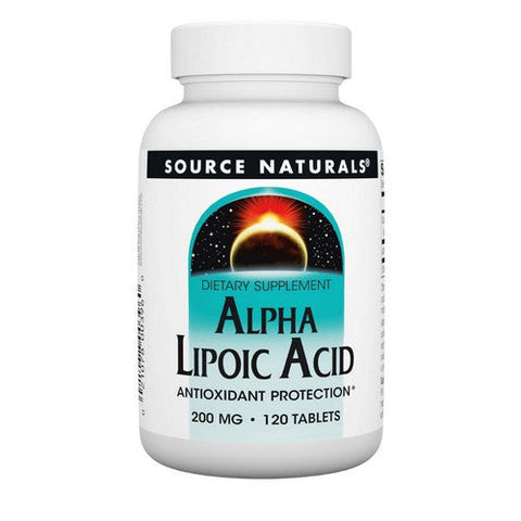 Source Naturals, Alpha-Lipoic Acid, 200 MG, 120 Tabs Source Naturals