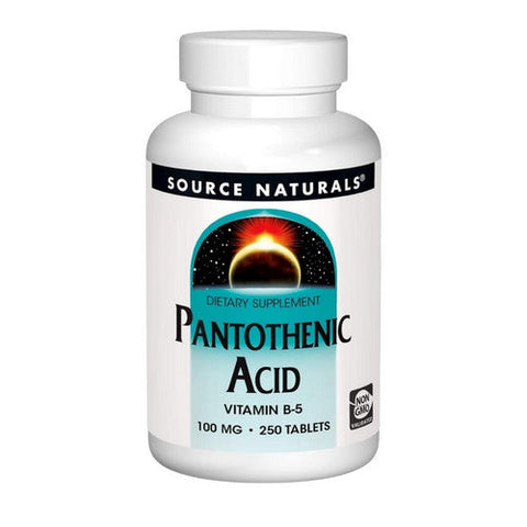 Source Naturals, Pantothenic Acid, 100 mg, 250 Tabs Source Naturals