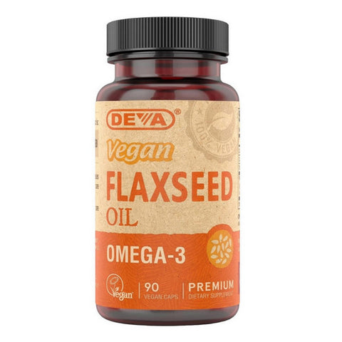 Deva Vegan Vitamins, Flaxseed Oil, 90 Vcap Deva Vegan Vitamins