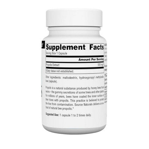 Source Naturals, Propolis, 500 MG, 60 Caps Source Naturals