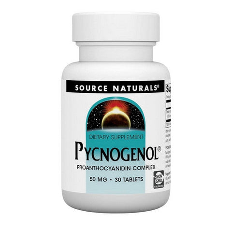 Source Naturals, Pycnogenol Proanthocyanidin Complex, 50 MG, 30 Tabs Source Naturals
