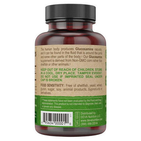 Deva Vegan Vitamins, Vegan Glucosamine, 500 Mg, 90 Tab Deva Vegan Vitamins