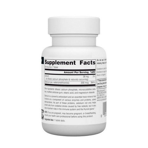 Source Naturals, Selenium Yeast Free, 200 Mcg, 60 Tabs Source Naturals