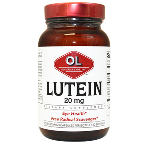 Olympian Labs, Lutein, 20 mg, 60 caps Olympian Labs