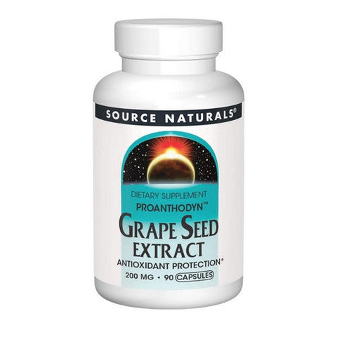 Source Naturals, Proanthodyn Grape Seed Extract, 200 Mg, 90 Caps Source Naturals