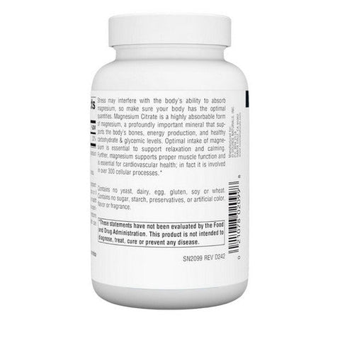 Source Naturals, Magnesium Citrate, 133mg, 90 caps Source Naturals