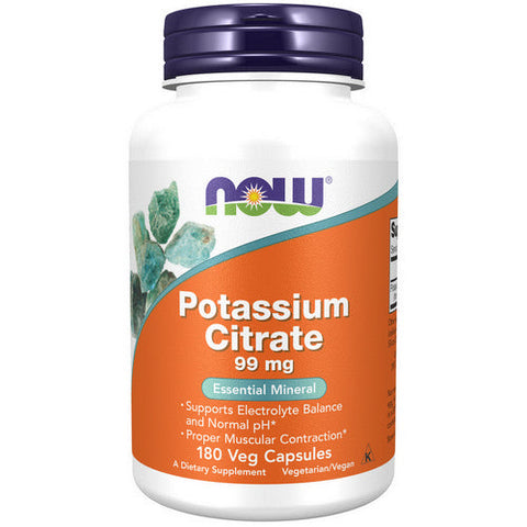 Now Foods, Potassium Citrate, 99 mg, 180 Caps Now Foods