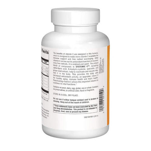 Source Naturals, Systemic C Capsules, 500mg, 240 Caps Source Naturals