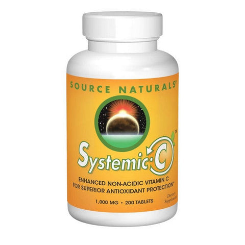 Source Naturals, Systemic C tablets, 1000mg, 200 Tabs Source Naturals