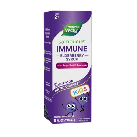 Sambucus Immune Elderberry Syrup for Kids* 8 Oz / Berry Flavored by Nature's Way