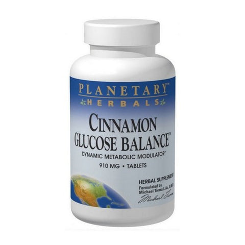 Planetary Herbals, Cinnamon Glucose Balance, 910 Mg, 180 tabs Planetary Herbals