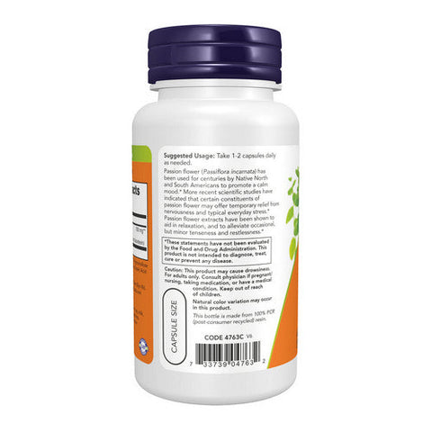 Now Foods, Passion Flower Extract, 90 Vcaps Now Foods