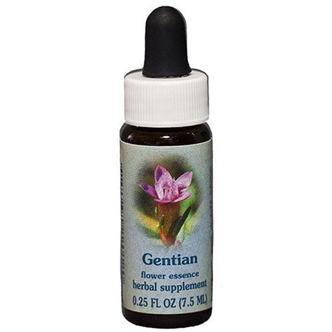 Flower Essence Services, Gentian Dropper, 0.25 oz Flower Essence Services