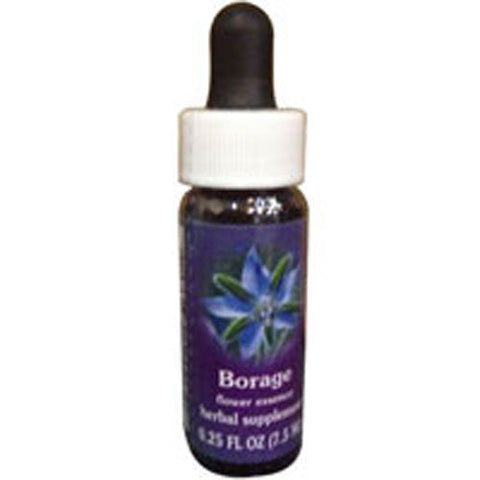 Flower Essence Services, Borage Herbal Supplement Dropper, 0.25 oz Flower Essence Services