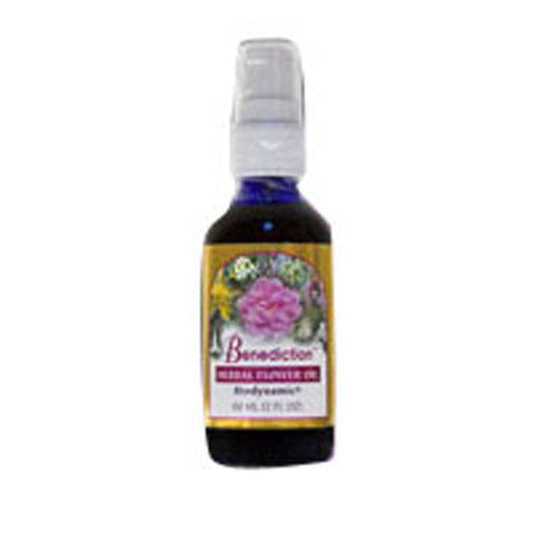 Flower Essence Services, Benediction Oil Pump Top, 4 oz Flower Essence Services