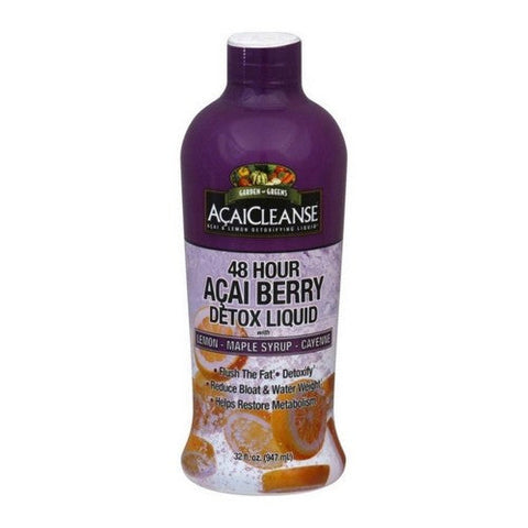 Garden Greens, Acai Cleanse, 48 Hour Detox 32 oz Garden Greens