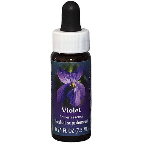 Flower Essence Services, Violet Dropper, 0.25 oz Flower Essence Services