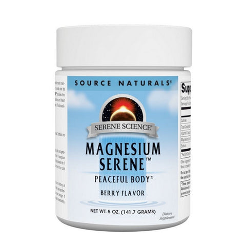 Source Naturals, Magnesium Serene Berry, 800 Mg, Berry Flavor 5 oz Source Naturals