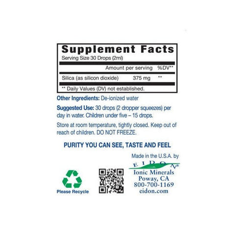 Eidon Ionic Minerals, Silica Liquid Concentrate, 2 Oz Eidon Ionic Minerals