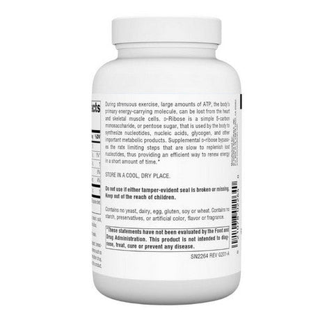Source Naturals, D-Ribose, 1000 mg, 120 Tabs Source Naturals