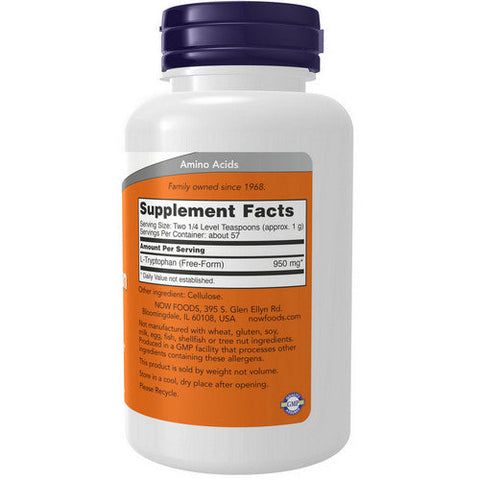 Now Foods, L-Tryptophan, Powder 2 oz Now Foods