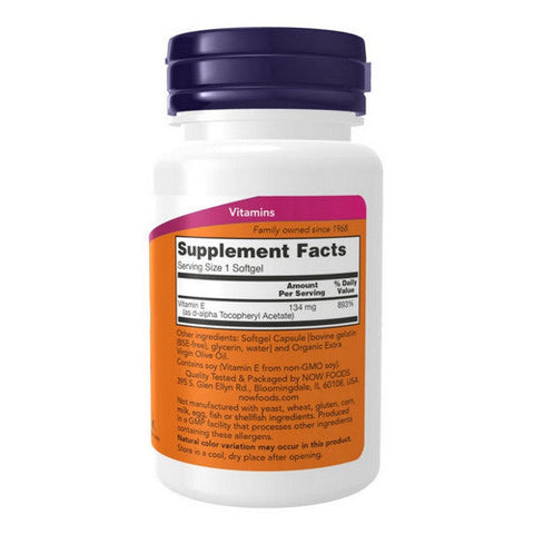 Now Foods, Vitamin E, 400 IU, 100 Softgels Now Foods