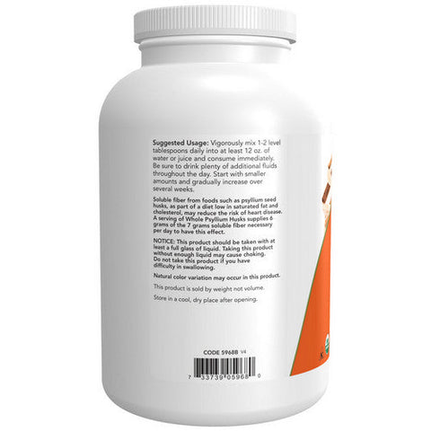 Now Foods, Whole Psyllium Husks, Whole 12 oz Now Foods