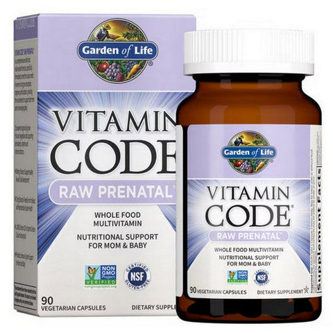Garden of Life, Vitamin Code, Raw Prenatal 90 Caps Garden of Life
