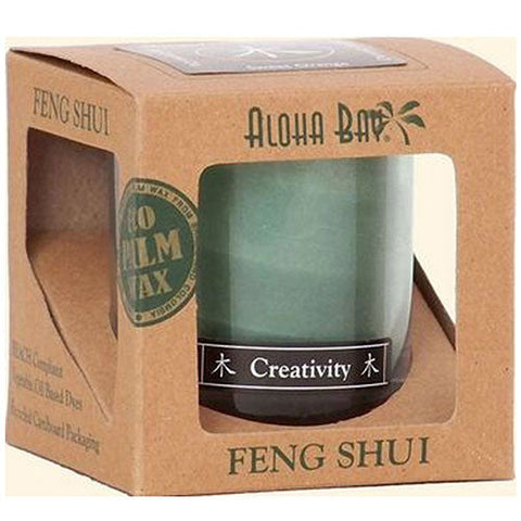 Aloha Bay, Feng Shui Candle Jar, Wood Creativity 2.5 oz Aloha Bay