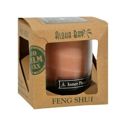 Aloha Bay, Feng Shui Candle Jar, Earth Inner Peace 2.5 oz Aloha Bay