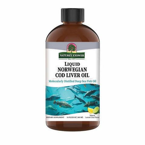 Nature's Answer, Cod Liver Oil, Lemon 16 oz Nature's Answer