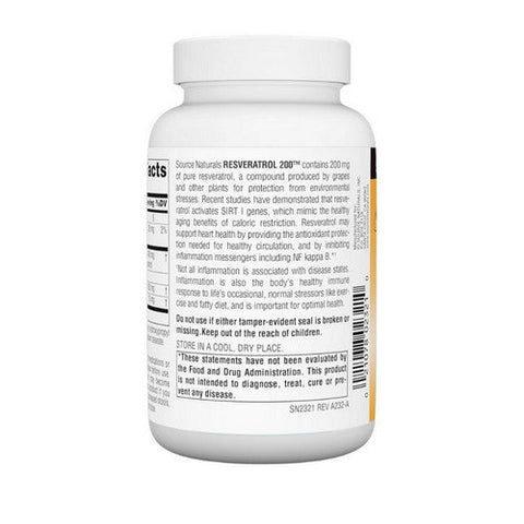 Source Naturals, Resveratrol, 200 mg, 120 Vcaps Source Naturals