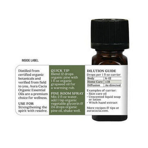 Aura Cacia, Organic Pine Essential Oil, 0.25 Oz Aura Cacia