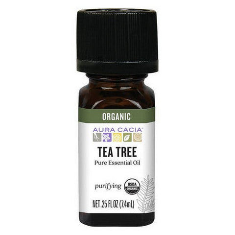 Aura Cacia, Organic Pure Aromatherapy Oil Tea Tree, 0.25 Oz Aura Cacia