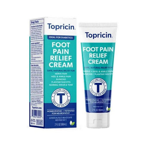 Topricin, Foot Pain Relief Cream, 2 Oz Topricin