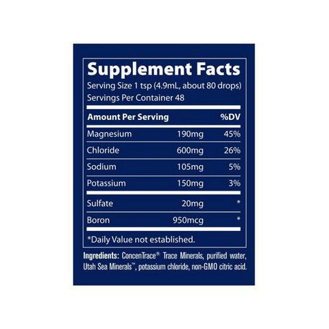 Trace Minerals, 40,000 Volts Unflavored, 8 Oz Trace Minerals