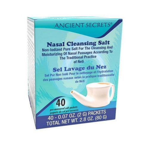 Ancient Secrets, Nasal Cleansing Salt, 40 pkts Ancient Secrets