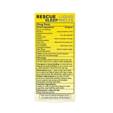 Bach, Rescue Sleep Liquid Melts, 28 Caps