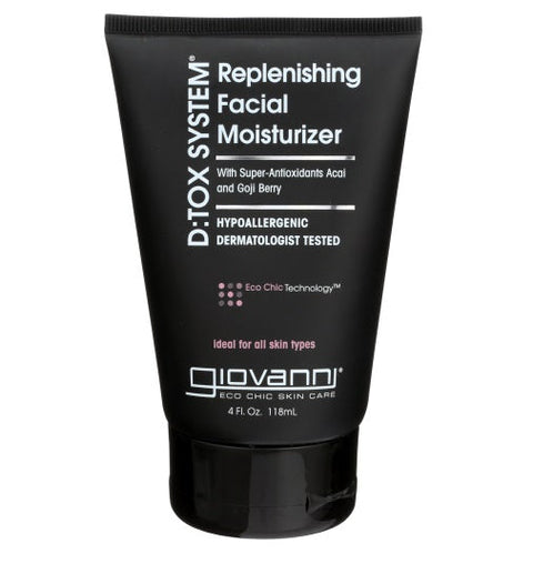 Giovanni Cosmetics, Dtox System Replenishing Facial Moisturizer, 4 oz Giovanni Cosmetics