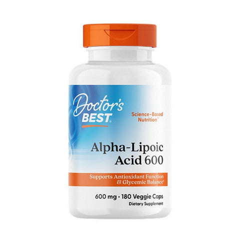 Doctors Best, Alpha-Lipoic Acid 600, 600 Mg, 180 Veggie Caps Doctors Best