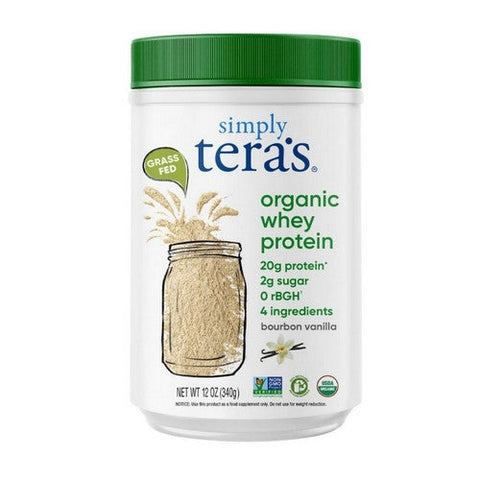 Tera's Whey, Organic Whey Protein Bourbon Vanilla, Bourbon Vanilla/Organic 12 Oz Tera's Whey