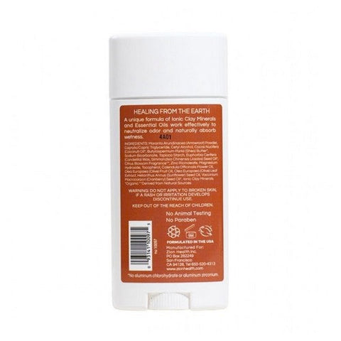 Zion Health, Clay Dry Deodorant, Citrus Blossom 2.5 oz Zion Health