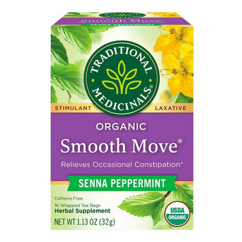 Traditional Medicinals, Smooth Move Peppermint Tea, 16 bags