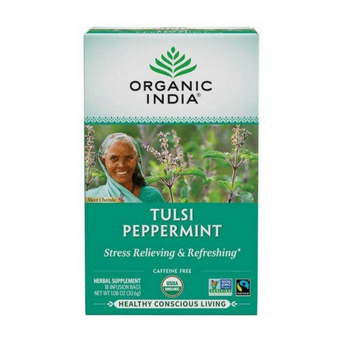 Organic India, Organic Tulsi Peppermint Tea, 18 Bags Organic India